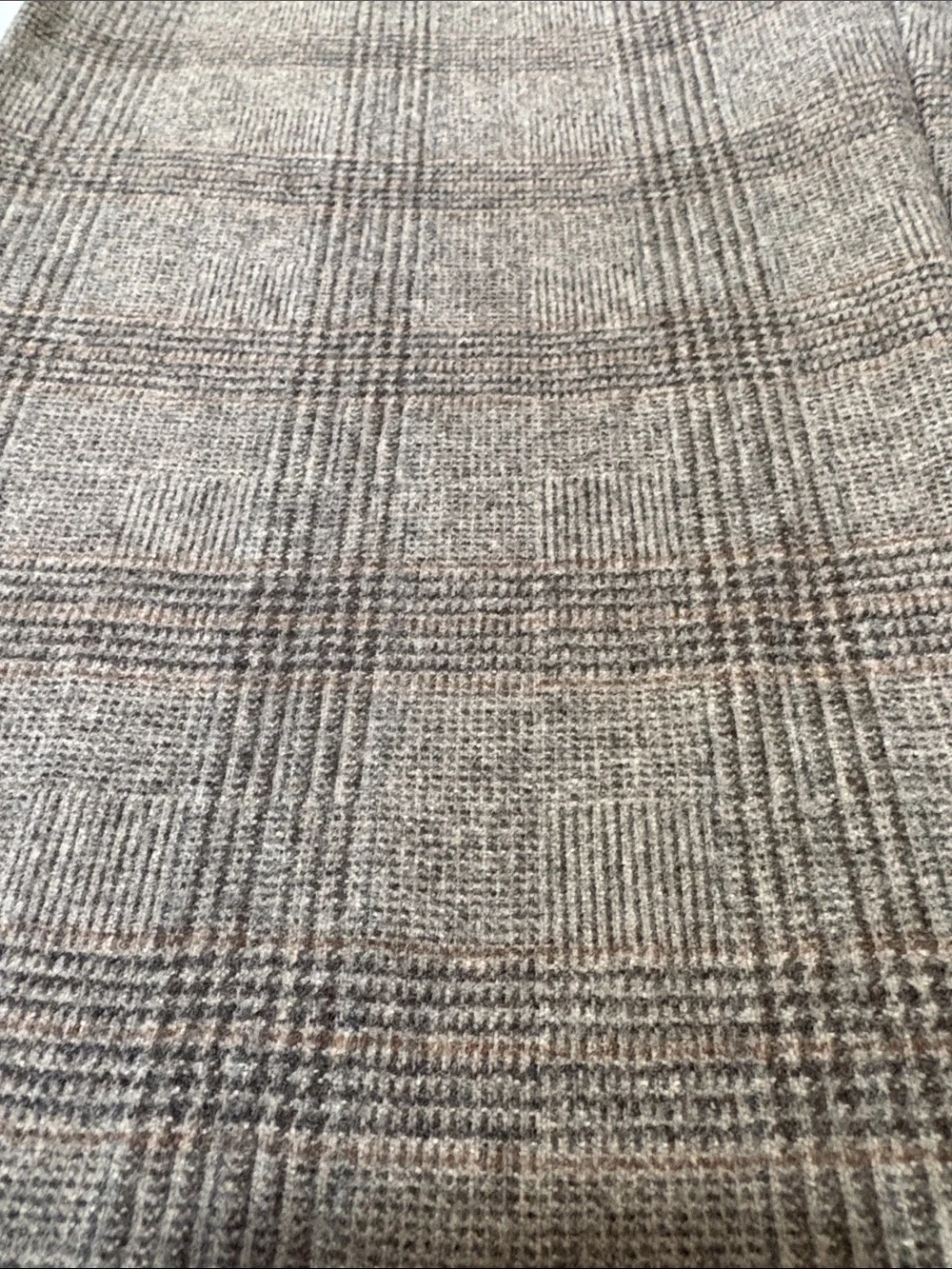 Wilfred Aritzia Plaid Trousers Brown Gray Glen Check Dress Pants Size 0